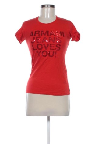 Дамска тениска Armani Jeans, Размер S, Цвят Червен, Цена 35,27 €