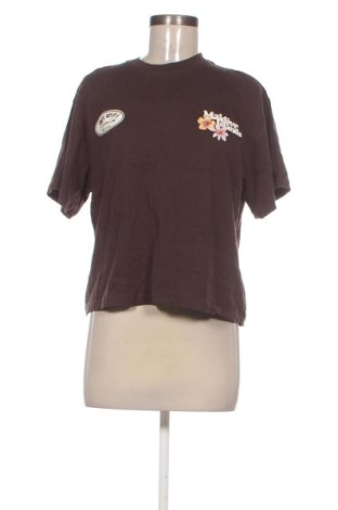 Tricou de femei Bershka, Mărime XS, Culoare Maro, Preț 53,99 Lei