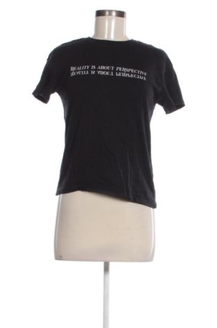 Damski T-shirt Bershka, Rozmiar XS, Kolor Czarny, Cena 48,23 zł