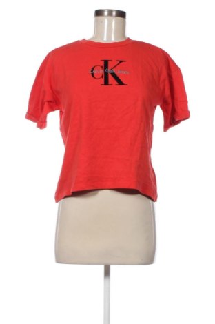 Γυναικείο t-shirt Calvin Klein, Μέγεθος M, Χρώμα Κόκκινο, Τιμή 20,99 €