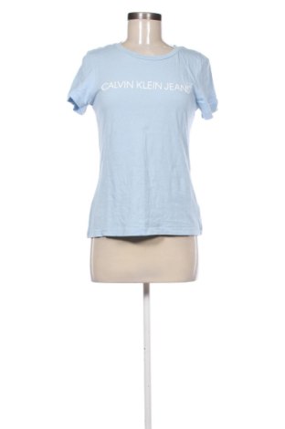 Damski T-shirt Calvin Klein Jeans, Rozmiar M, Kolor Niebieski, Cena 128,60 zł