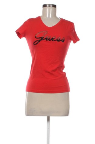 Γυναικείο t-shirt Guess, Μέγεθος XS, Χρώμα Κόκκινο, Τιμή 19,99 €