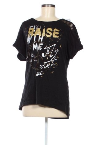 Tricou de femei Laura Torelli, Mărime M, Culoare Negru, Preț 53,99 Lei