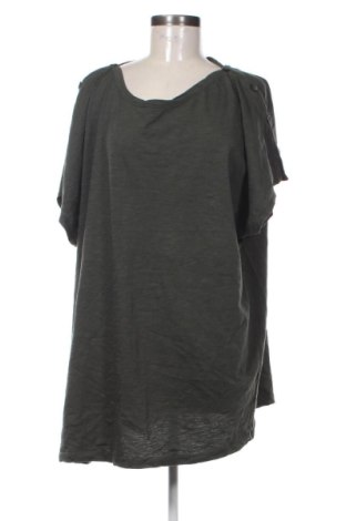 Damski T-shirt Laura Torelli, Rozmiar 3XL, Kolor Zielony, Cena 45,99 zł