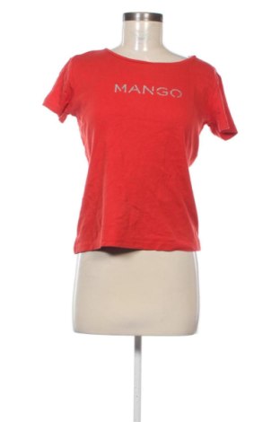 Damski T-shirt Mango, Rozmiar M, Kolor Czerwony, Cena 43,99 zł