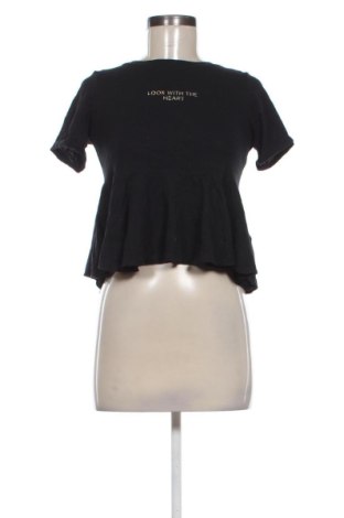 Γυναικείο t-shirt Motivi, Μέγεθος XS, Χρώμα Μαύρο, Τιμή 11,99 €