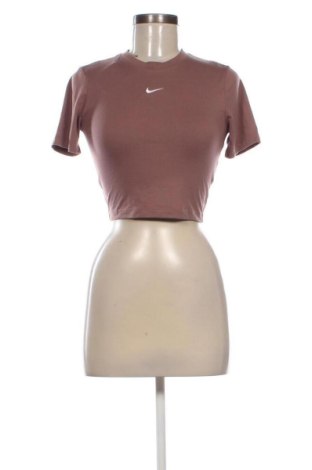 Γυναικείο t-shirt Nike, Μέγεθος XS, Χρώμα Καφέ, Τιμή 16,99 €