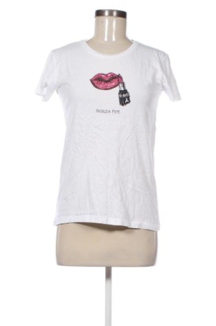 Γυναικείο t-shirt Patrizia Pepe, Μέγεθος M, Χρώμα Λευκό, Τιμή 41,99 €