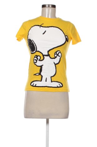 Γυναικείο t-shirt Pull&Bear, Μέγεθος XS, Χρώμα Κίτρινο, Τιμή 10,99 €