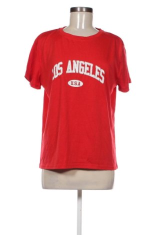 Damski T-shirt SHEIN, Rozmiar XL, Kolor Czerwony, Cena 45,99 zł
