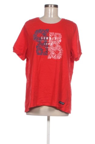 Damski T-shirt Soquesto, Rozmiar 3XL, Kolor Czerwony, Cena 45,99 zł
