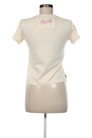 Γυναικείο t-shirt Superdry, Μέγεθος M, Χρώμα Εκρού, Τιμή 24,99 €
