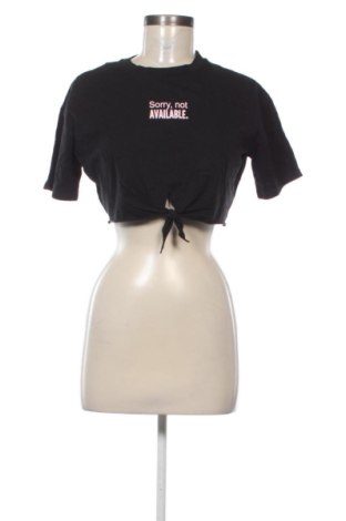 Γυναικείο t-shirt Tally Weijl, Μέγεθος XS, Χρώμα Μαύρο, Τιμή 10,99 €