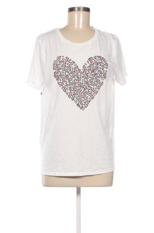 Tricou de femei United Colors Of Benetton, Mărime L, Culoare Alb, Preț 99,05 Lei, #136586706
