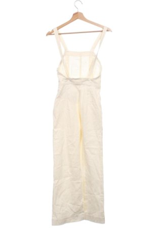 Damski długi kombinezon Bershka, Rozmiar XS, Kolor ecru, Cena 207,99 zł