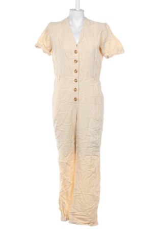 Salopetă lungă de damă Gina Tricot, Mărime L, Culoare Ecru, Preț 129,99 Lei