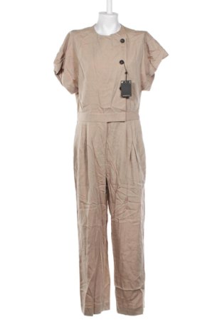 Salopetă lungă de damă Massimo Dutti, Mărime L, Culoare Bej, Preț 281,99 Lei, #136587027