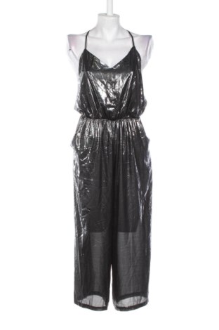 Salopetă lungă de damă Stradivarius, Mărime S, Culoare Argintiu, Preț 151,99 Lei