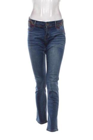 Damskie jeansy Desigual, Rozmiar XL, Kolor Niebieski, Cena 123,53 zł, #136574031
