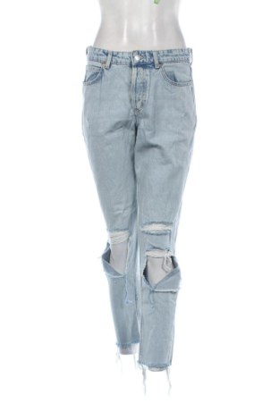 Blugi de femei H&M, Mărime L, Culoare Albastru, Preț 78,20 Lei, #136577885