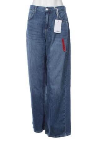 Blugi de femei Pull&Bear, Mărime L, Culoare Albastru, Preț 145,99 Lei