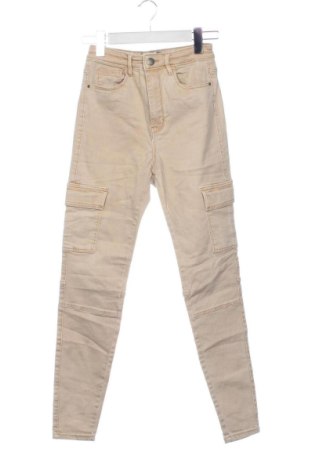 Дамски дънки Stradivarius, Размер XXS, Цвят Бежов, Цена 15,33 €