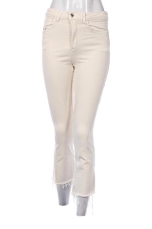 Дамски дънки Zara, Размер S, Цвят Екрю, Цена 13,79 €, #136438084