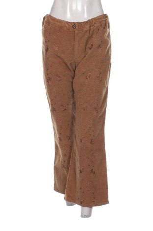 Damen Cordhose Unbranded, Größe XL, Farbe Braun, Preis 15,00 €