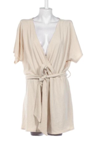 Kurzer Damenoverall H&M, Größe 3XL, Farbe Beige, Preis 25,99 €