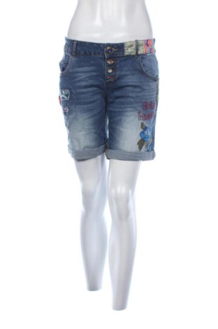 Дамски къс панталон Desigual, Размер L, Цвят Син, Цена 25,05 €