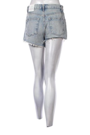 Pantaloni scurți de femei Zara, Mărime M, Culoare Albastru, Preț 113,99 Lei