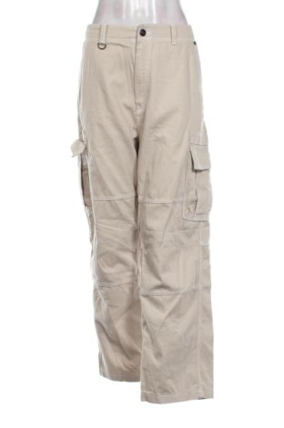 Damskie spodnie Bershka, Rozmiar XL, Kolor Beżowy, Cena 78,99 zł