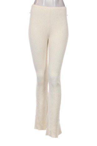 Pantaloni de femei Bershka, Mărime S, Culoare Ecru, Preț 91,99 Lei