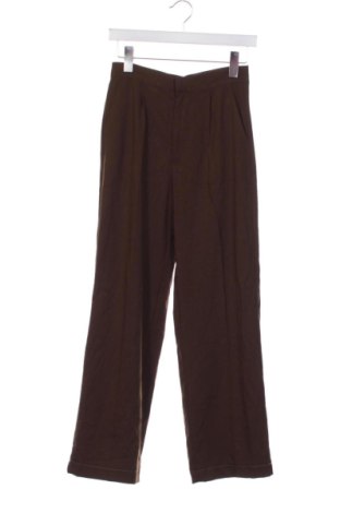 Damskie spodnie Pull&Bear, Rozmiar XS, Kolor Brązowy, Cena 78,99 zł