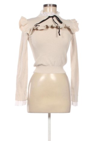 Damski sweter Zara, Rozmiar S, Kolor Beżowy, Cena 75,02 zł