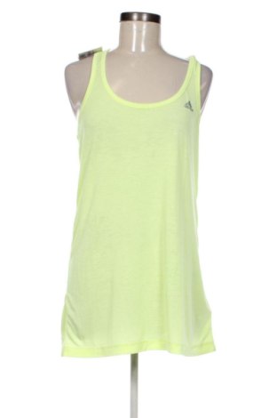 Damen Sporttop Adidas, Größe M, Farbe Gelb, Preis 22,99 €
