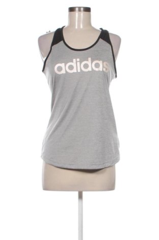 Γυναίκειο αθλητικό τοπ Adidas, Μέγεθος M, Χρώμα Γκρί, Τιμή 20,99 €