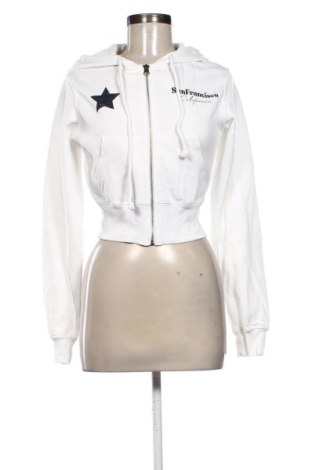 Damen Sweatshirt Bershka, Größe XS, Farbe Weiß, Preis € 14,35, #136578215