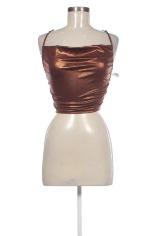 Дамски топ Bershka, Размер XXS, Цвят Кафяв, Цена 15,33 €