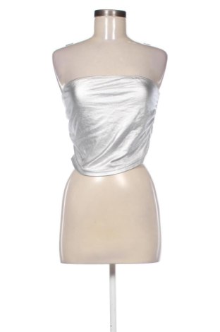 Damski top Unbranded, Rozmiar S, Kolor Srebrzysty, Cena 80,38 zł
