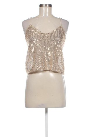 Top de femei Zara, Mărime S, Culoare Auriu, Preț 56,99 Lei