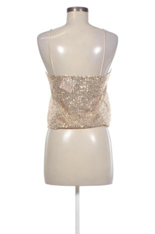 Top de femei Zara, Mărime S, Culoare Auriu, Preț 56,99 Lei