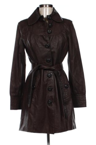 Damen Ledermantel Montego, Größe M, Farbe Grün, Preis 109,91 €