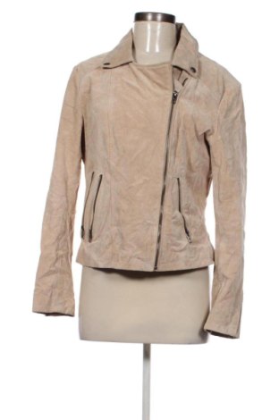 Damen Lederjacke ONLY, Größe L, Farbe Beige, Preis 59,99 €