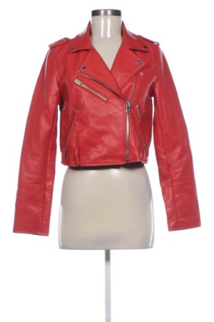 Damen Lederjacke Pull&Bear, Größe S, Farbe Rot, Preis € 38,99