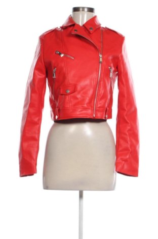 Damen Lederjacke Terranova, Größe S, Farbe Rot, Preis 30,00 €