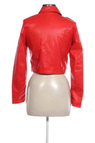 Damen Lederjacke Terranova, Größe S, Farbe Rot, Preis 30,00 €