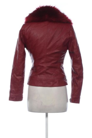 Дамско кожено яке Unbranded, Размер S, Цвят Червен, Цена 56,40 €