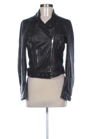 Дамско кожено яке Zara, Размер M, Цвят Черен, Цена 45,46 €
