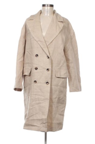 Дамско палто Zara, Размер XL, Цвят Бежов, Цена 28,63 €